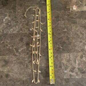 Gold Leaf Pendant Necklace